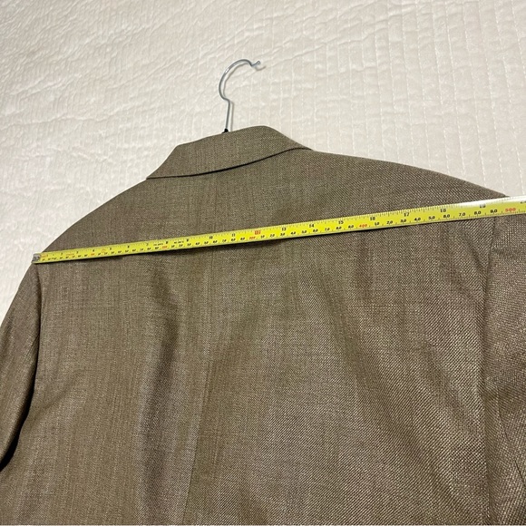 Lauren Ralph Lauren Men's Blazer Jacket Linen Blend Tan Brown Size 46R - Picture 16 of 16